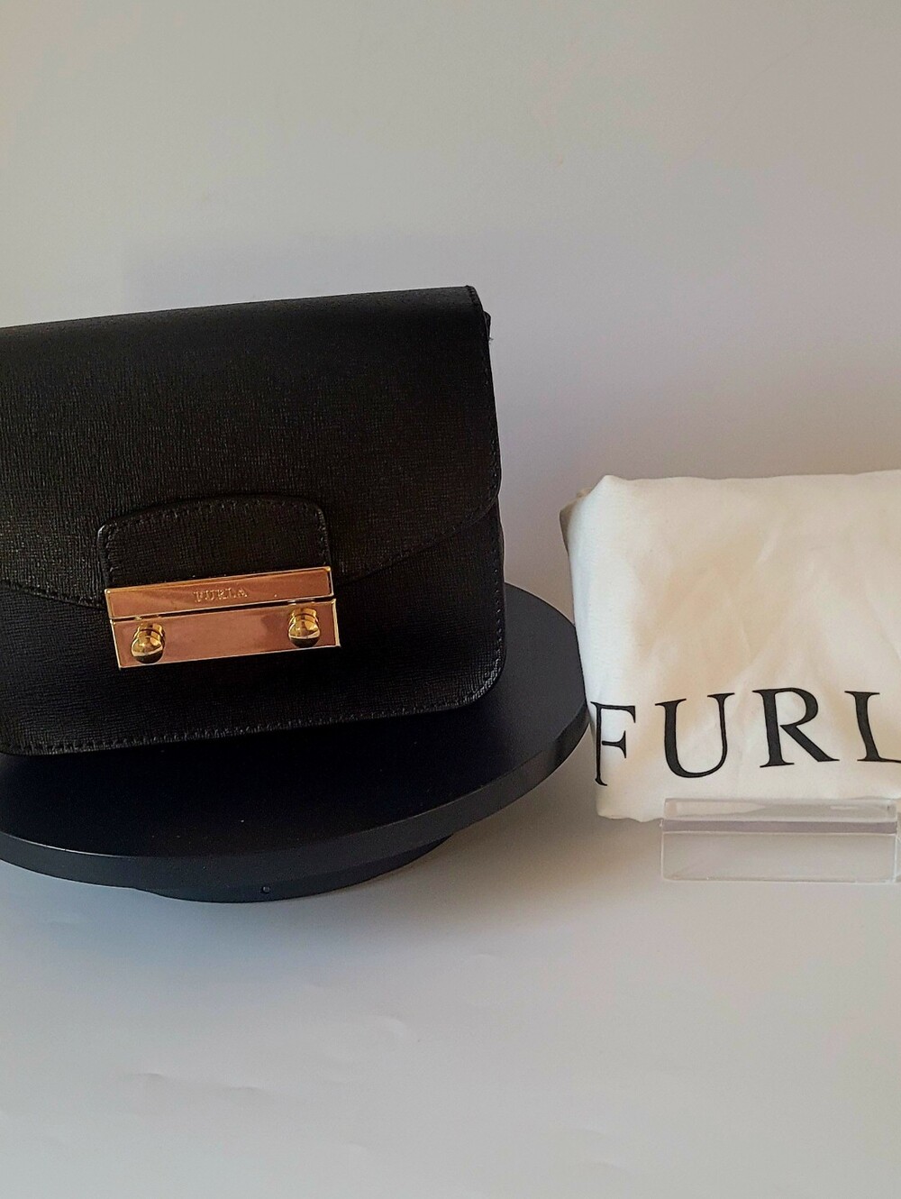 Furla Black Two Way Carry With Dustbag - Picture 3 of 8
